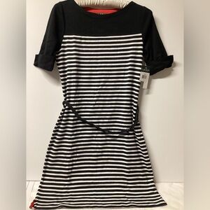 Ralph Lauren Black and White Long Sleeve Dress